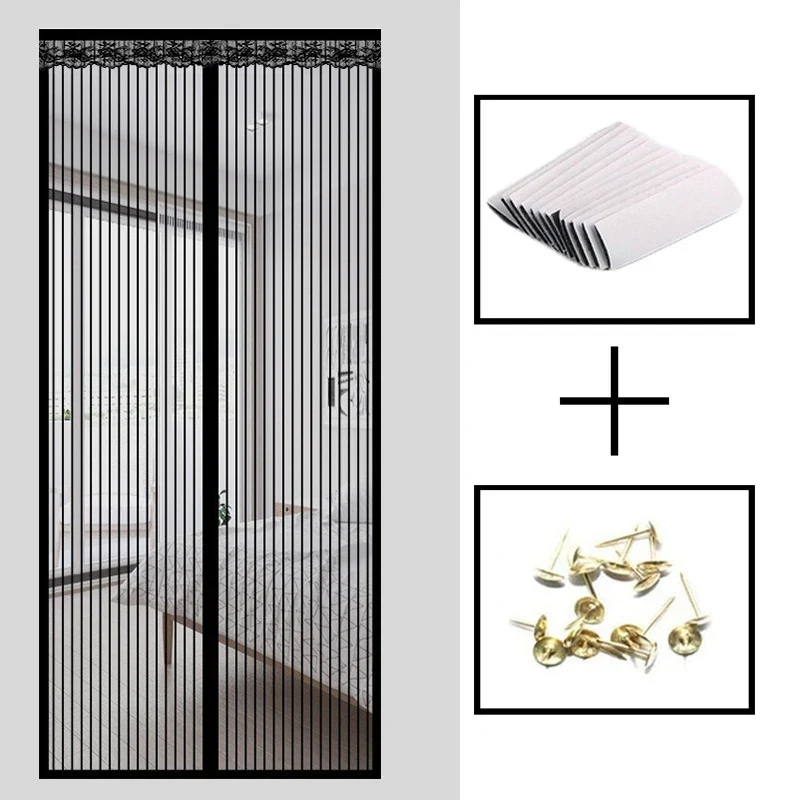 Stark tätning magnetisk skärmdörr