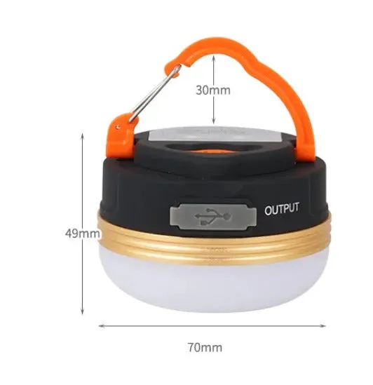 Campinglampa LED med Powerbank & SOS Ljussignal