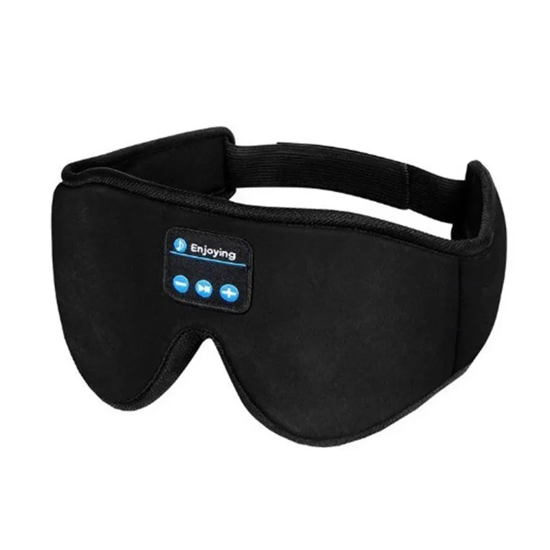 Ergonomisk 3D Sovmask med Hörlurar & Mikrofon