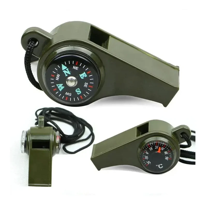 Visselpipa med Kompass & Termometer