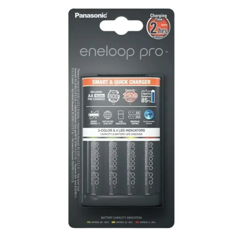 Battery charger Panasonic K-KJ55HCD40E Batteries x 4