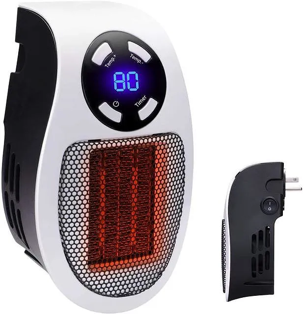Bärbar elektrisk väggvärmare 500W