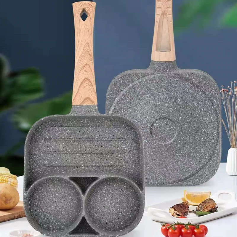 4-huls Non-stick Omeletpande i Aluminium til Gas og Induktion