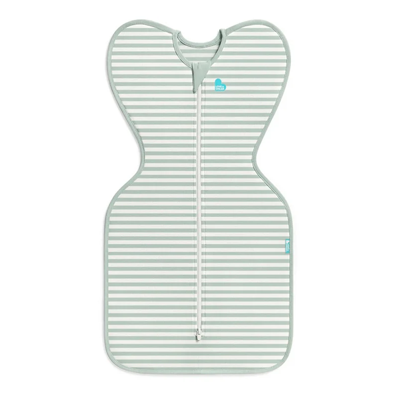 Love To Dream Swaddle Up 0.2T Stretch Cotton Olive Stripe
