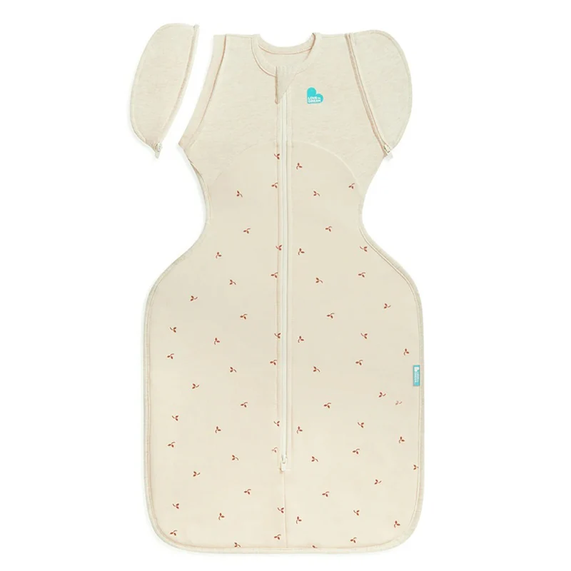 Love To Dream Swaddle Up Transition Bag 1.5T Stretch Cotton Fleece Twigs Oatmeal