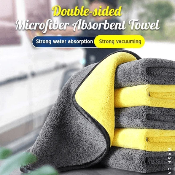 Dobbelt-sidet mikrofiber klud med sugeevne