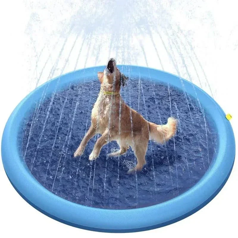 Interaktiv vandmåtte til hunde til sommerbrug