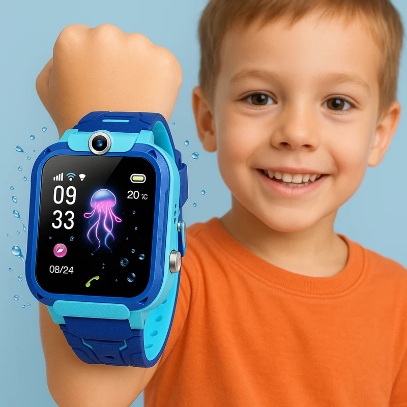 Børne GPS Smartwatch, vandtæt, Nødsituation Tracker