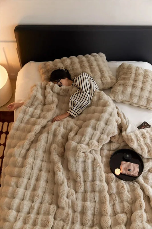 Vendbar SnuggleSoft Plaid | Fleece | Året rundt varme