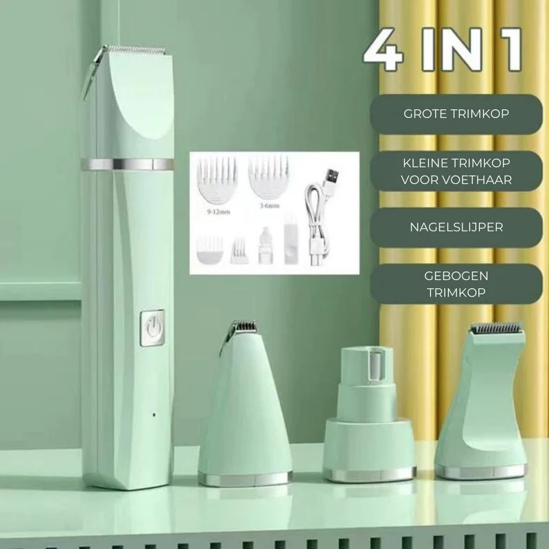 Multifunktionel Klippemaskine til Dyr - PetGroom 4-i-1
