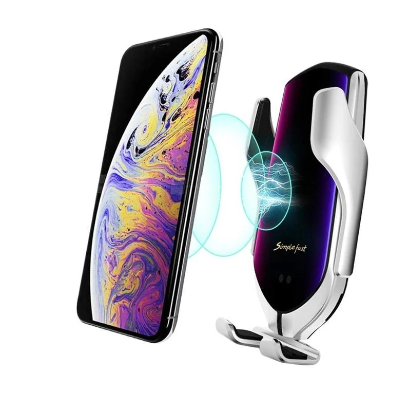 Elegant telefonholder med automatisk låsning | Trådløs oplader