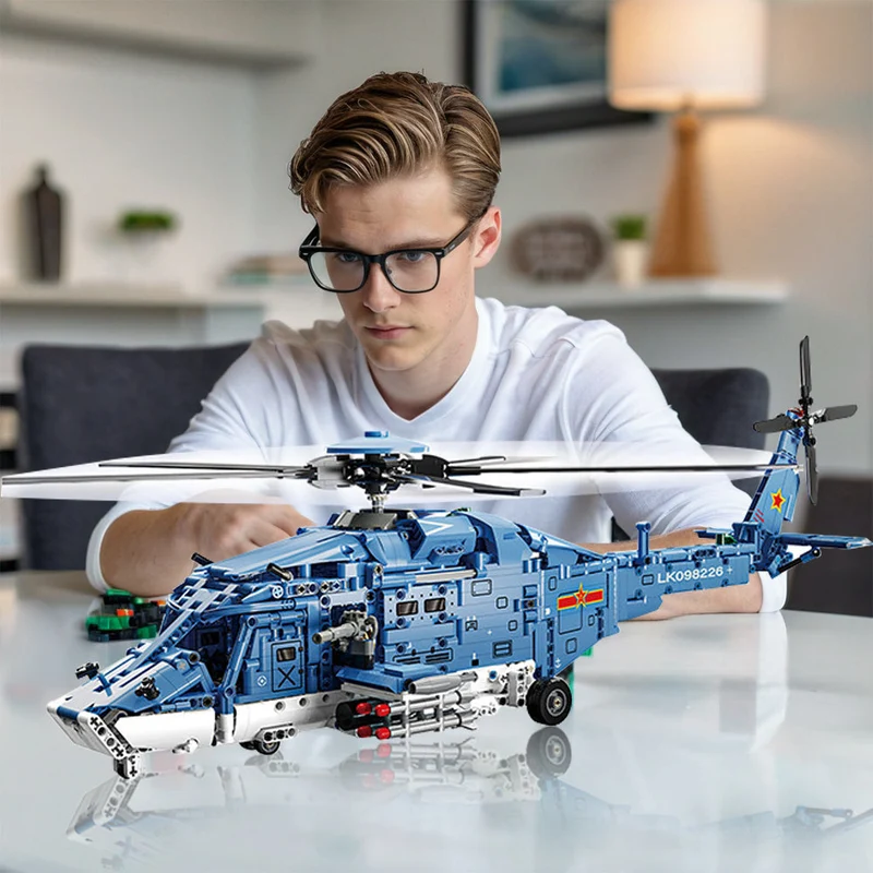 Detaljeret Byggesæt til Helikopter – Teknik og Realisme