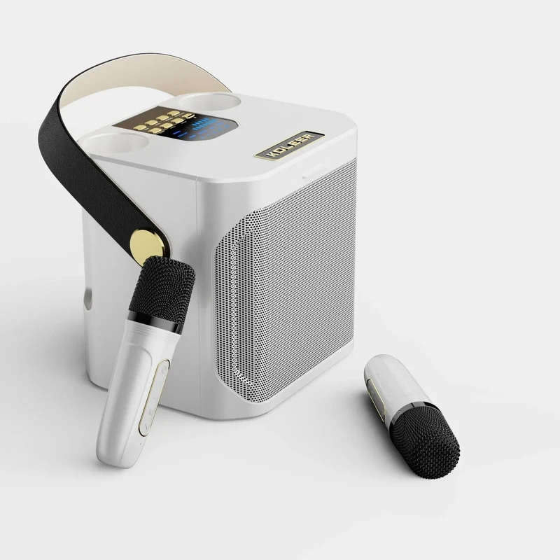 Bærbar Bluetooth Karaoke Højttaler med 360° Surroundlyd