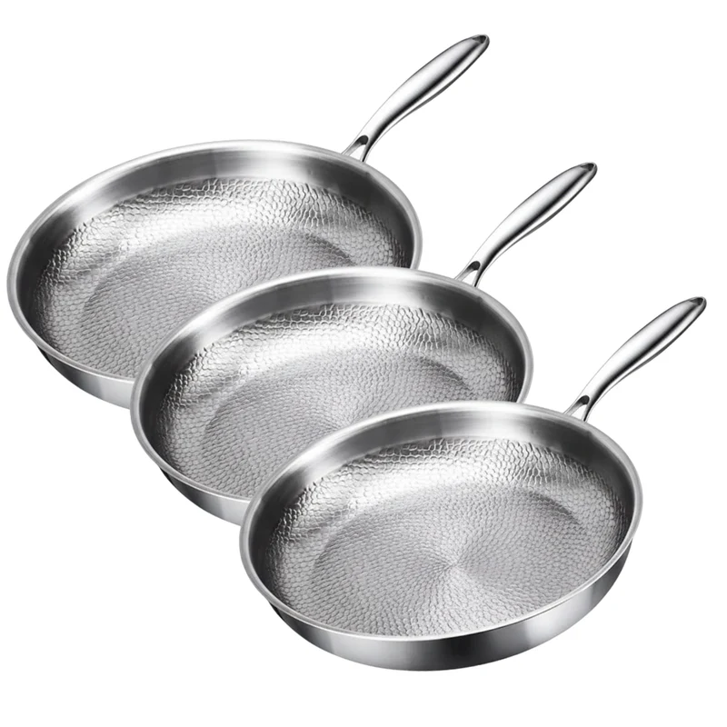 Sæt af 3 Premium Titanium Gryder – Ideelle til Induktionskogeplader
