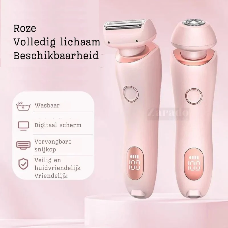 Elegante 2-i-1 Barbermaskine til Kvinder
