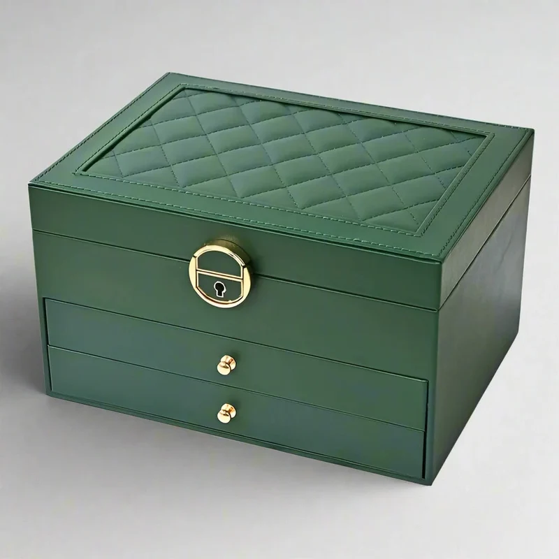Elegant Smykkeboks med Flere Lag og Blødt Indre