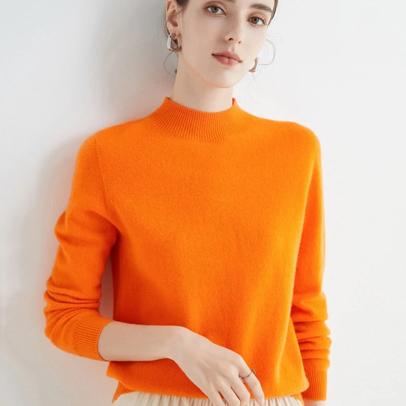 Lettere cashmere- og silke sweater | Let sweater til kvinder, egnet til alle årstider
