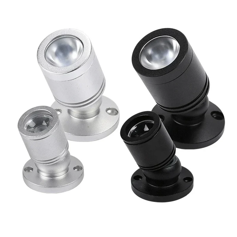 Mini LED Spotlys | 1W/3W | USB Lyskilde til Vitriner og Dekorationer | Varme og Kolde Hvide | Aluminiumskabinet