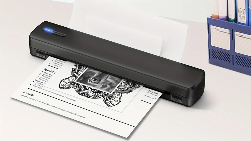 Trådløs Mini Termisk Printer – Praktisk Kompakt Printløsning til Rejsende