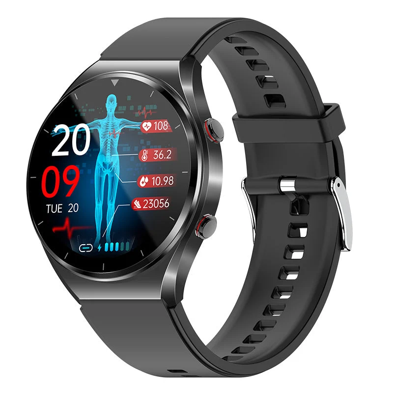 Blodsukkermåling med ét klik | Blodtryk ECG | HRV Hjertefrekvensovervågning Smartwatch