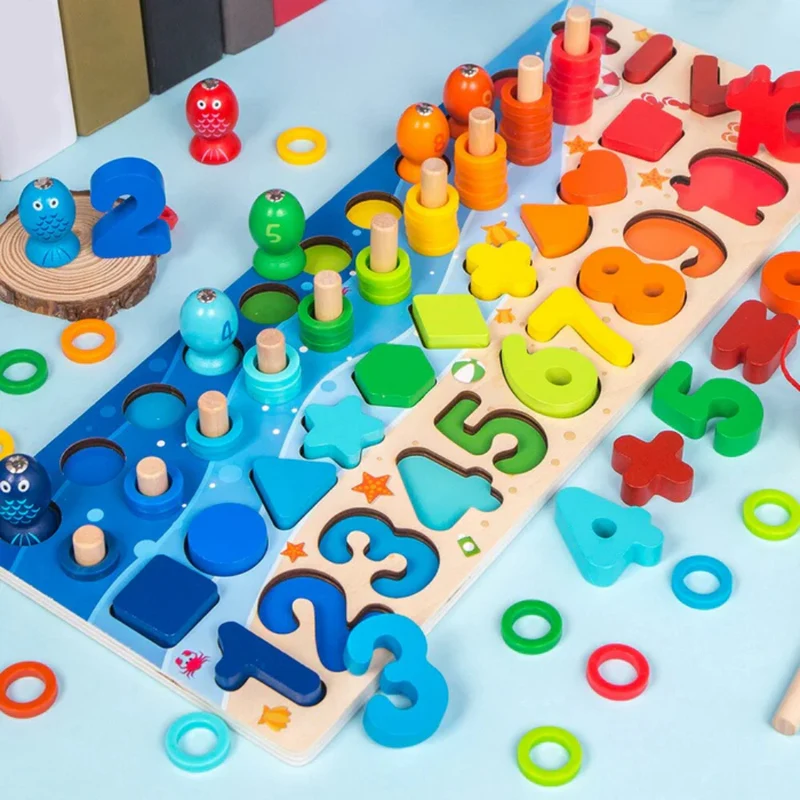 Spilbræt i Træ til Montessori | Færdighedsudvikling for Børn og Babyer