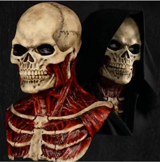 Skræmmende Dødningehoved Maske | Klar til en tidlig Halloween