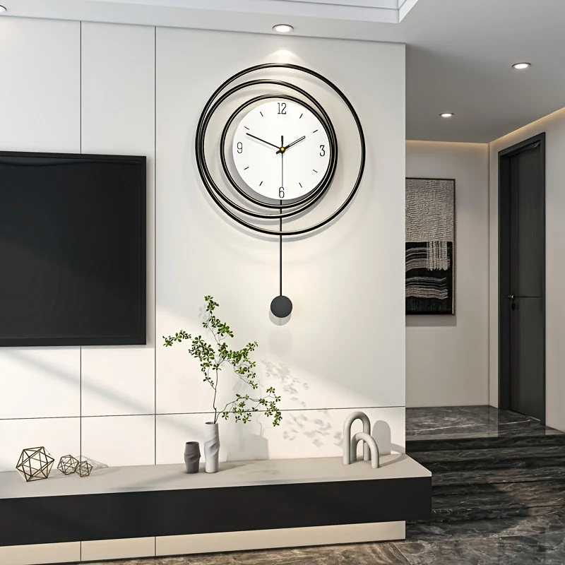 Minimalistisk Moderne Metal Vægur
