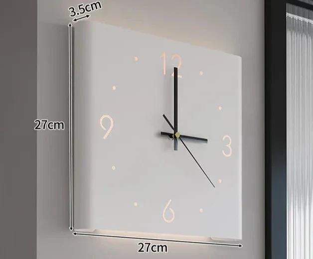 Vægur med Dobbelt Side | Minimalistisk Oplyst Design