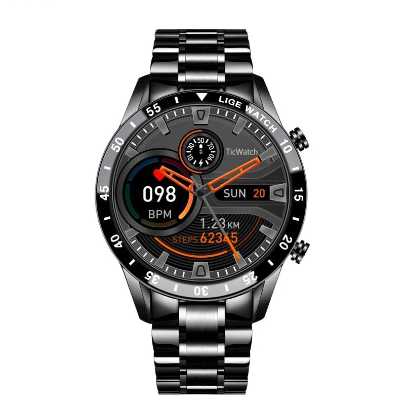 Smartwatch til Mænd | Multi-sportsfunktion | Sundhedsovervågning