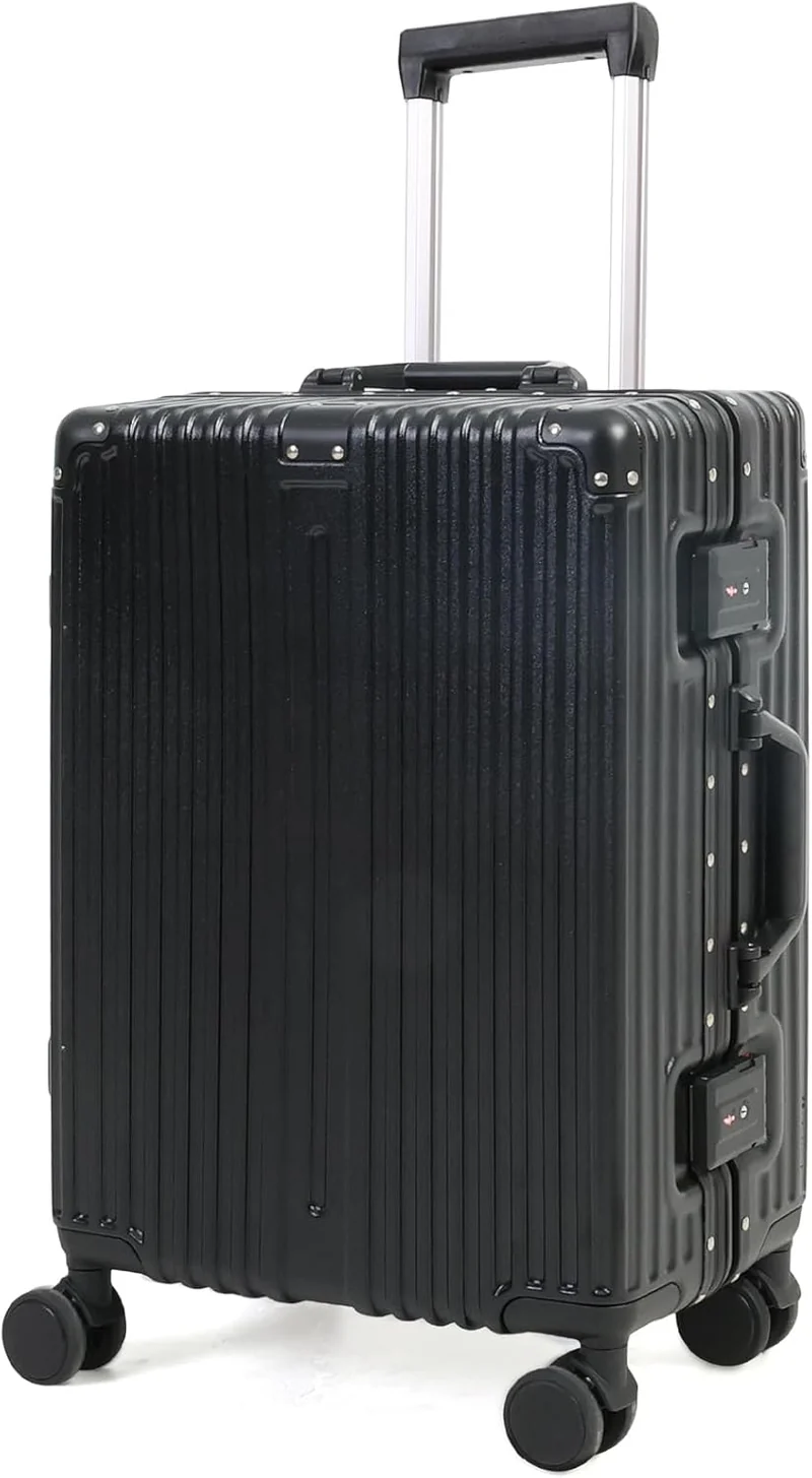 Letvægts Aluminiumshåndbagage med TSA-lås og Støjsvage Hjul