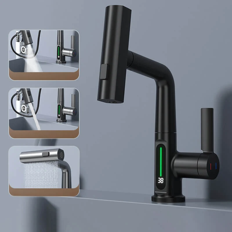 Premium Vaskarmatur med 360° Rotation og 5 Sprayindstillinger