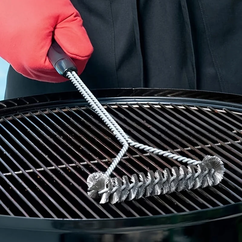 Effektiv Y-formet Grillbørste med Langt Håndtag til Rengøring