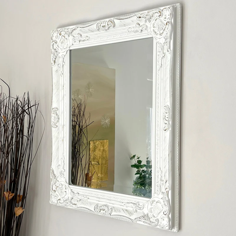 Vintage Vægspejl med Smukt Træramme