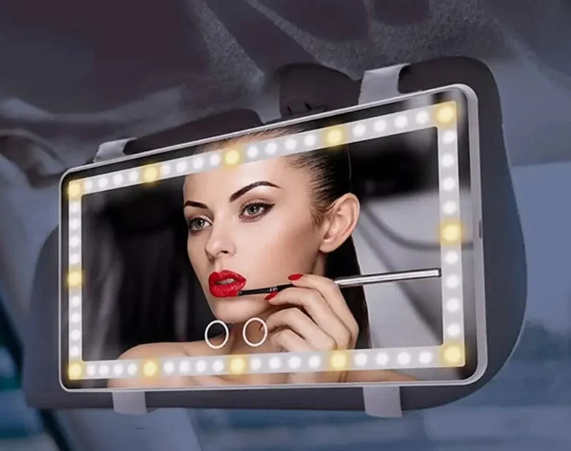 LED Makeupspejl til bilen – LysSmart