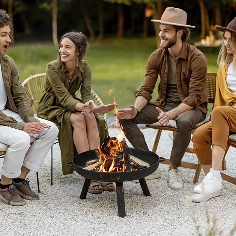 Stålbrændstof Skål – Perfekt til Grill, Camping og Havebelysning