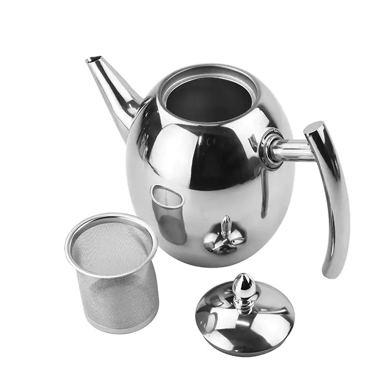 Stilfuld Stål Teapot med Indbygget Infuser