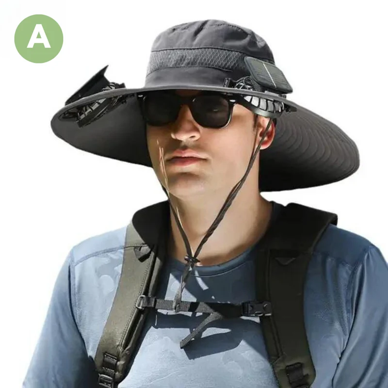 Solskærm med Integreret Ventilator – BreezeGuard