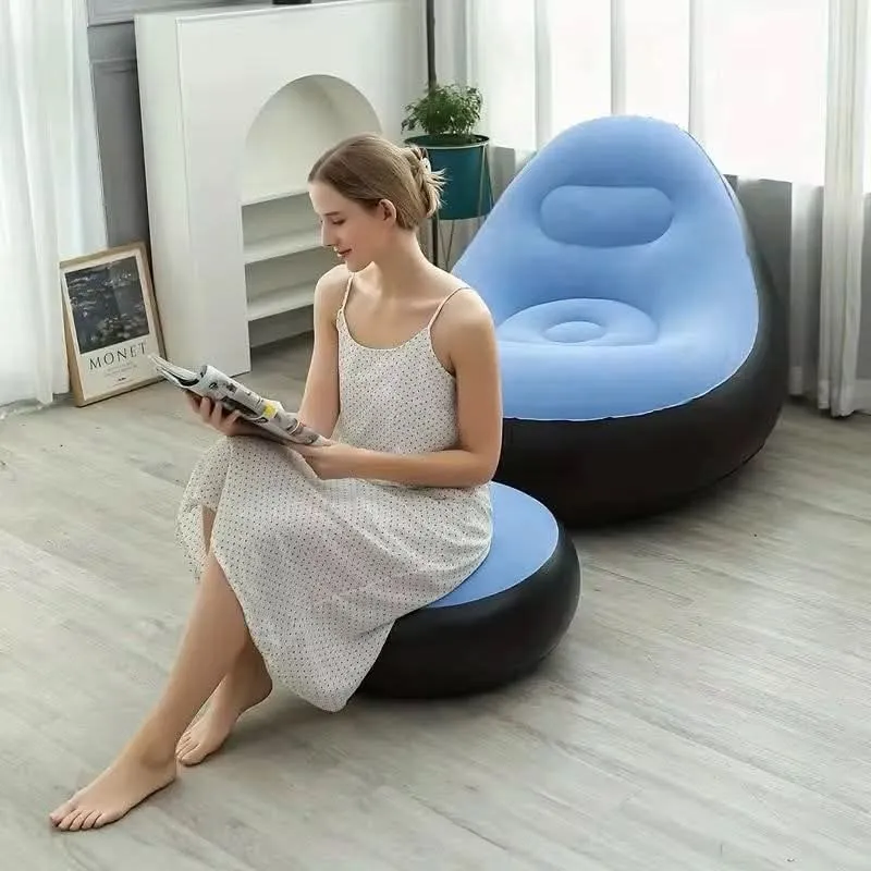 Faul Sofa med Pude og Fodstøtte