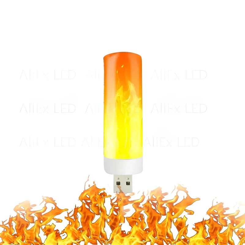 Flammeneffekt LED-lampe – 9W med realistisk flammeudseende