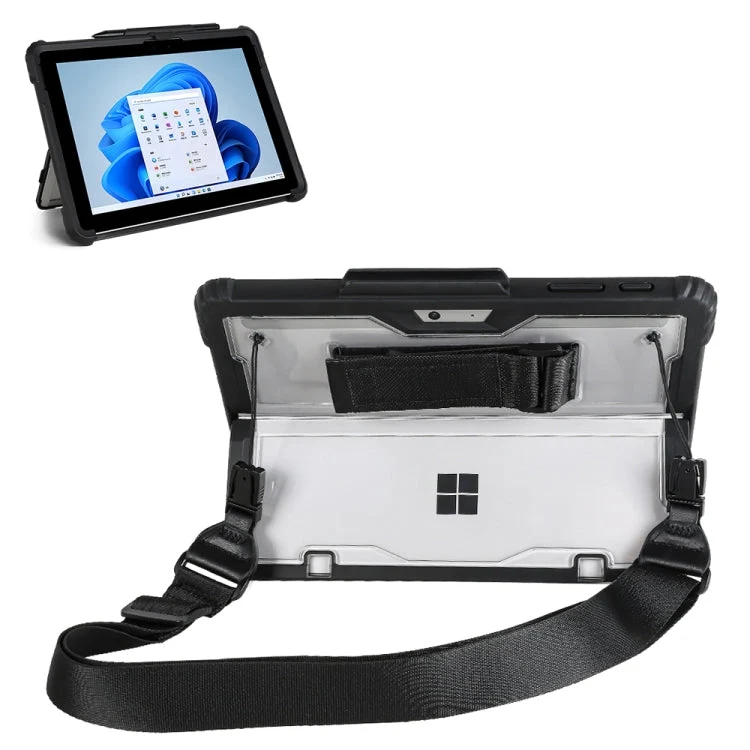Acryltransparent Laptop Sleeve med Hånd- og Skulderrem til Surface Pro 4 / 5 / 6 / 7 / 7+
