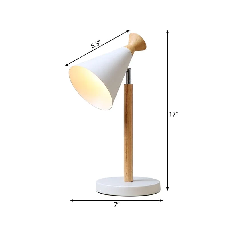 Stilfuld Metal Lampe med Trumpet Design