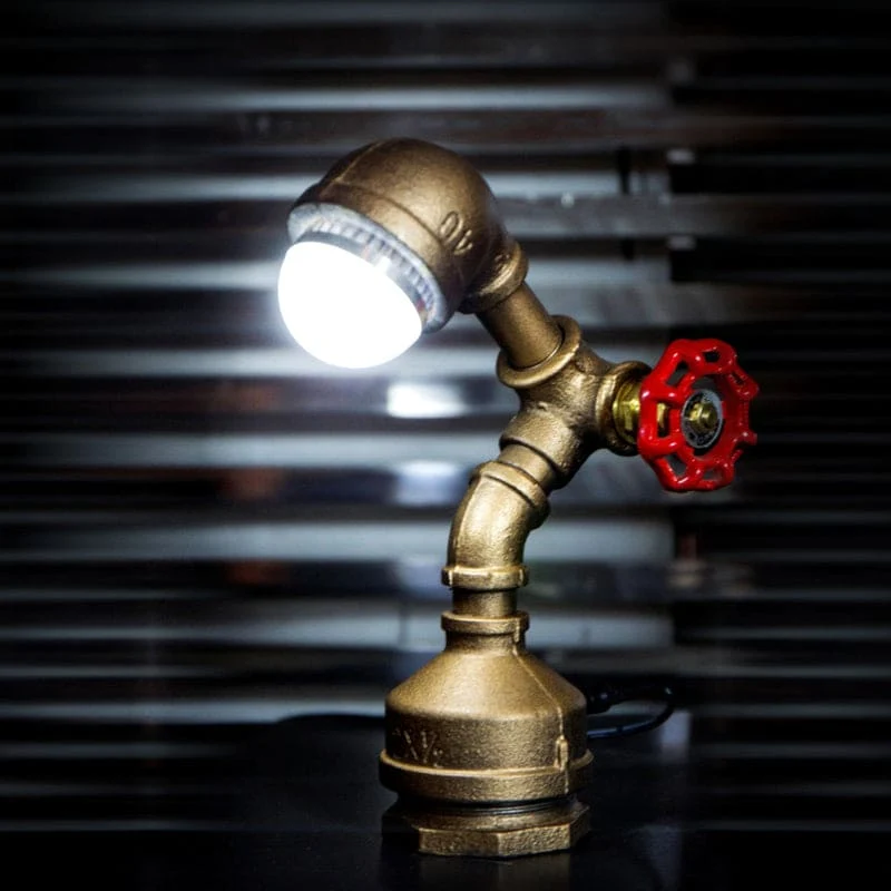 Industriel Robotlampe i Metal med Mekanisk Kontakt