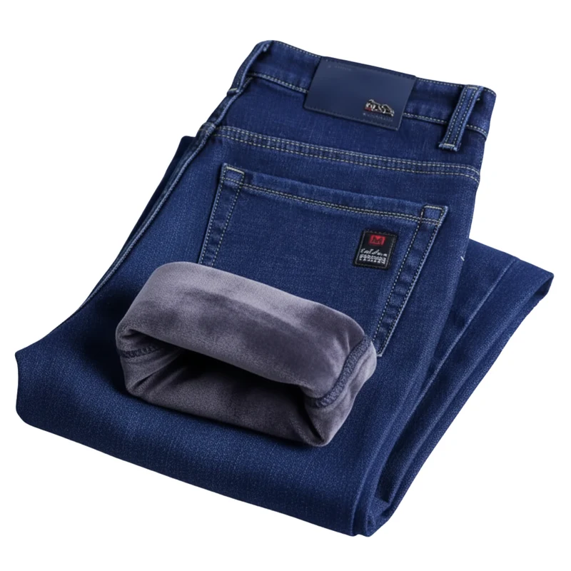 Elegant Vinterjeans med Fleecefor til Damer