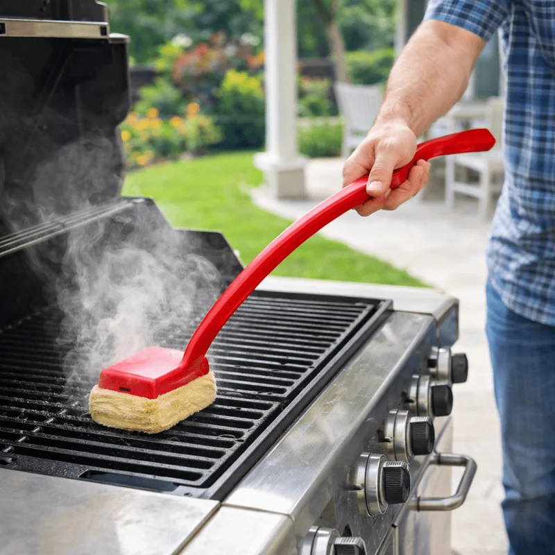 Sikker Grillbørste uden Børster med Damp til Effektiv Rengøring