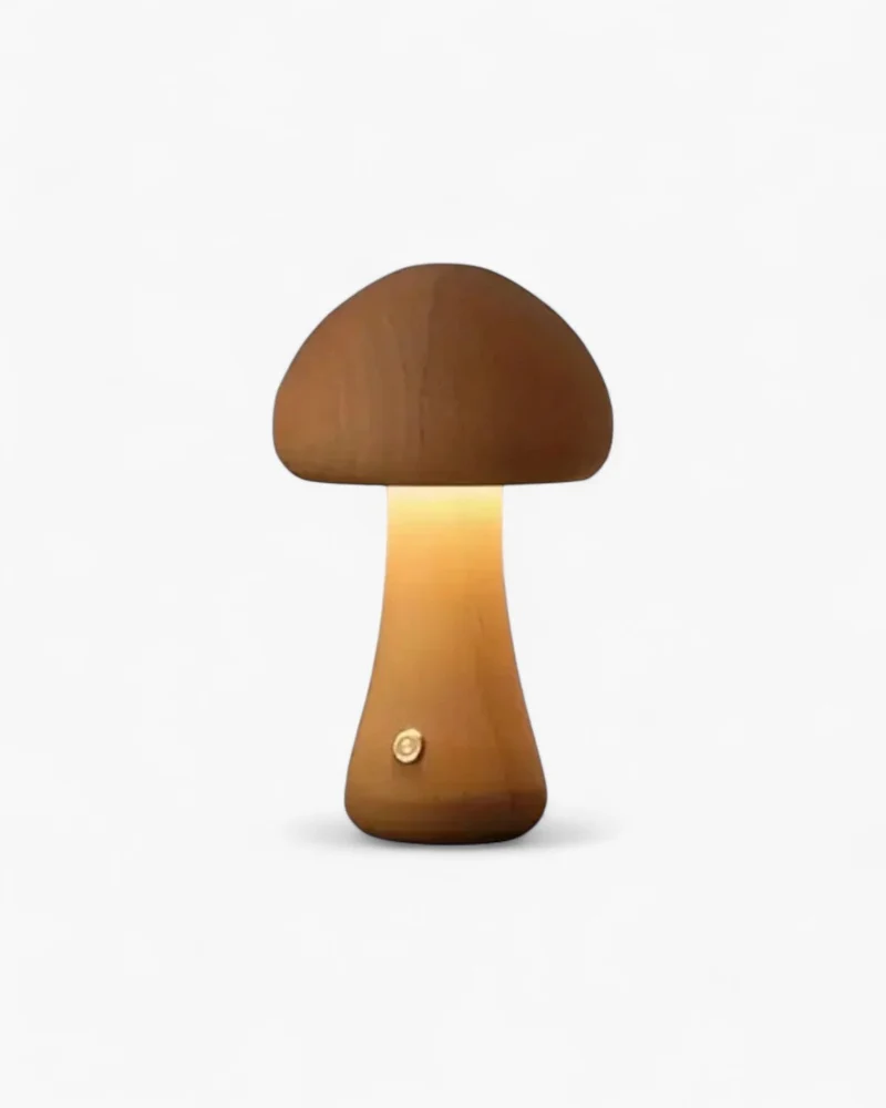 Bordlampe i Naturligt Træ – Bæredygtig og Stemningsfuld Belysning