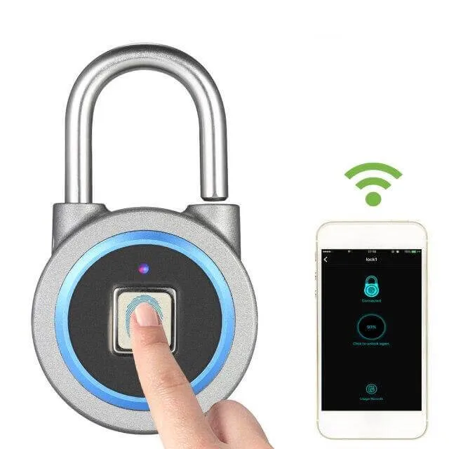 Biometrisk Fingeraftrykslås - Trådløs Sikkerhed & Nøglefri Adgang