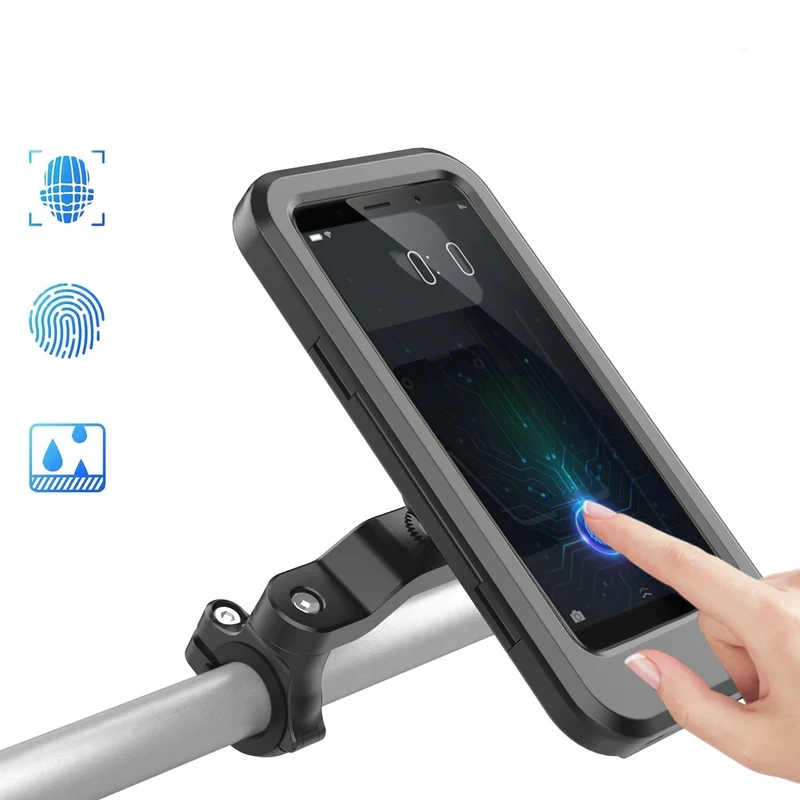 Vandtæt Cykel Telefonholder med Hurtig 15W Opladning