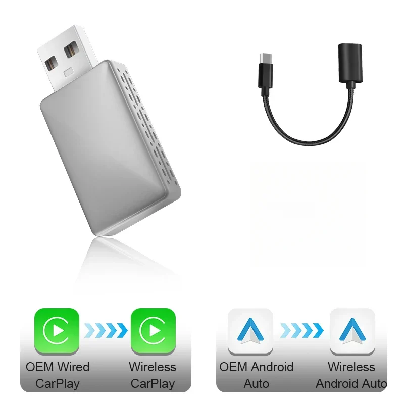 Trådløs CarPlay & Android Auto Adapter - Forenklet Køretur