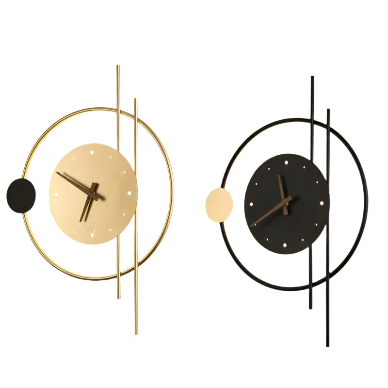 Moderne LED Vægur med Justerbart Lys – Stilfuldt og Funktionelt