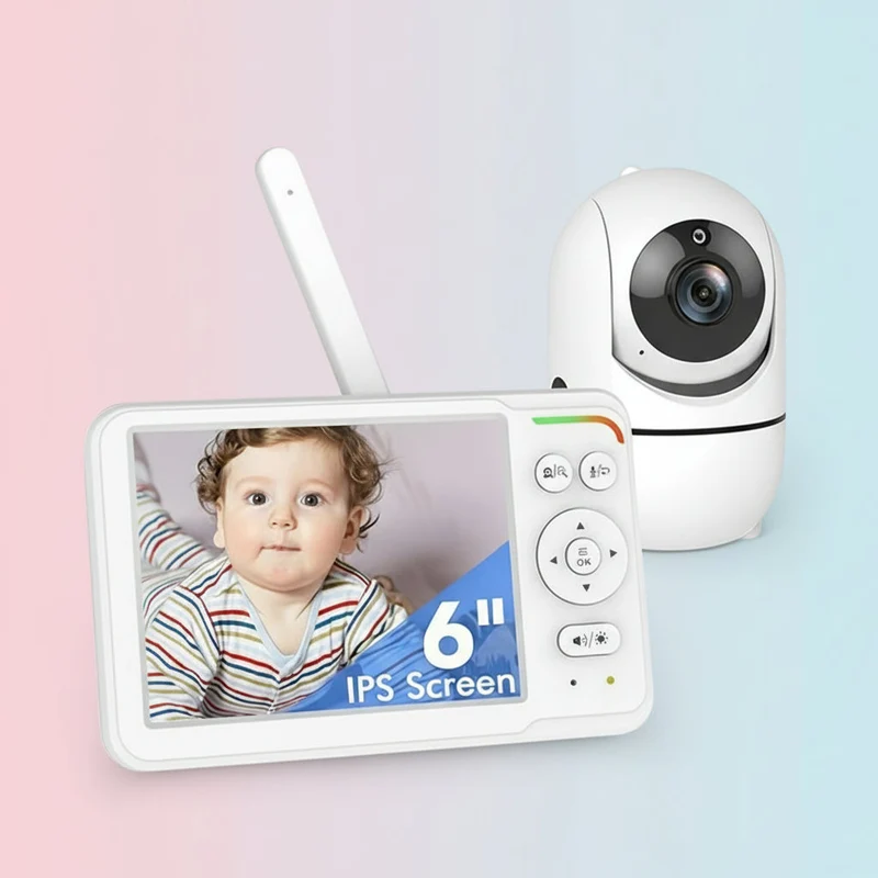 Avanceret Babyalarm med Dobbelt Kamera og Lang Batteritid